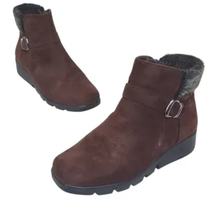 Patrizia Brown Suede Boots Booties fur Winter Snow
