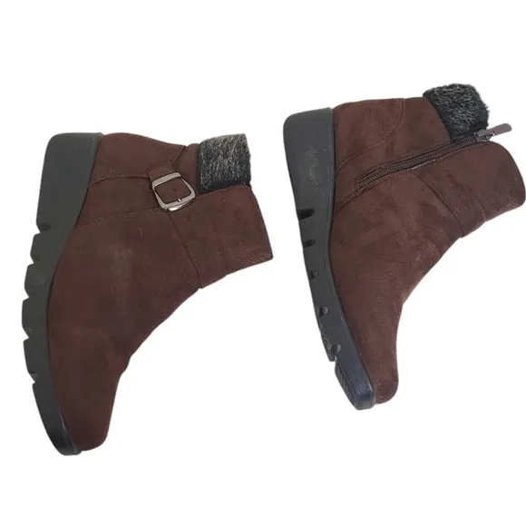 Patrizia Brown Suede Boots Booties fur Winter Snow