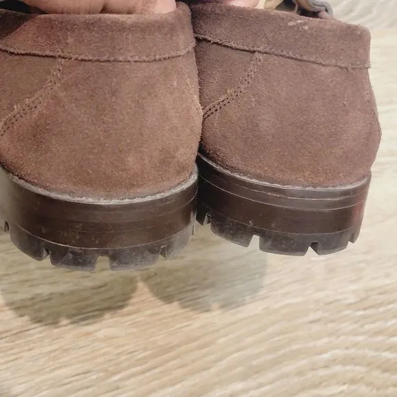 Peter Millar Brown Suede Horsebit Loafers Size 11