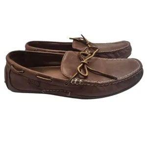 Polo Ralph Lauren Wynding Drivers Moccasin Leather Loafers Brown Mens Size 9.5D