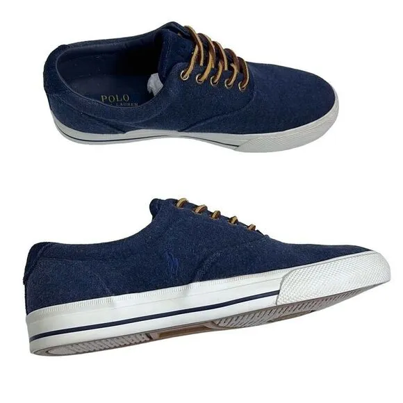 Polo Ralph Lauren Vaughn Lowtop Blue Fashion Sneakers Men’s Size 9