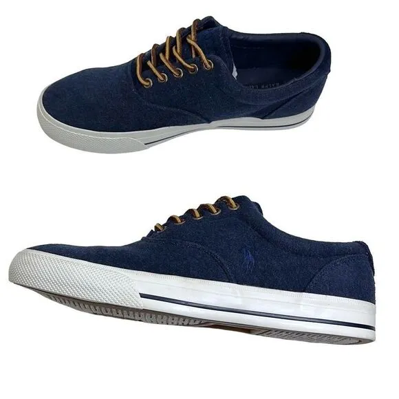 Polo Ralph Lauren Vaughn Lowtop Blue Fashion Sneakers Men’s Size 9