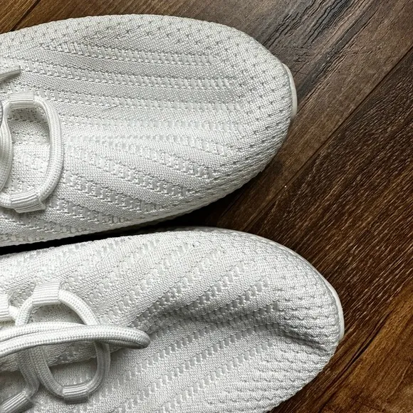 Pony White Sneakers with Sock-Like Fit and Textured Upper