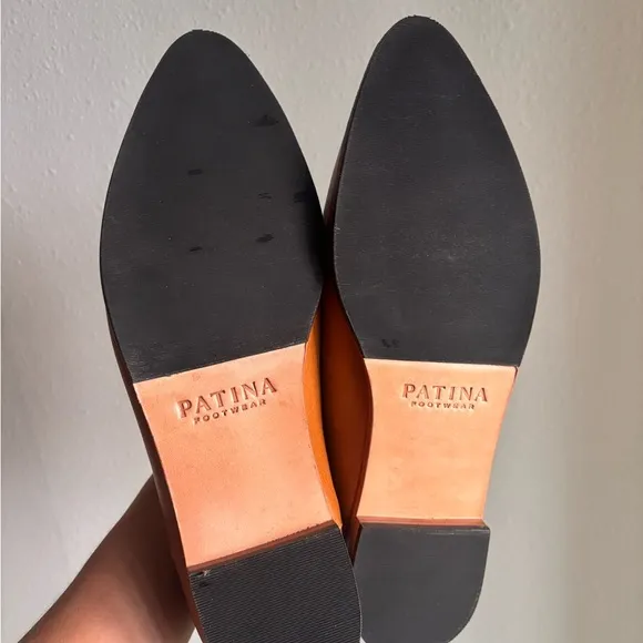 Portland Leather Patina Pointed Toe Leather Loafers