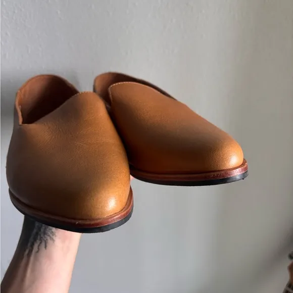 Portland Leather Patina Pointed Toe Leather Loafers