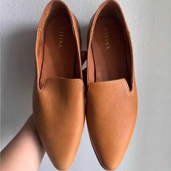 Portland Leather Patina Pointed Toe Leather Loafers