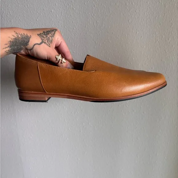 Portland Leather Patina Pointed Toe Leather Loafers