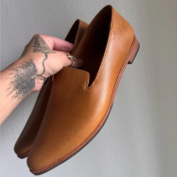Portland Leather Patina Pointed Toe Leather Loafers