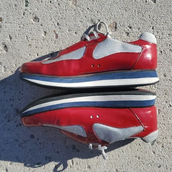 Prada America's Cup Colorblock Fashion Sneakers Men's 9.5 Extra Wide