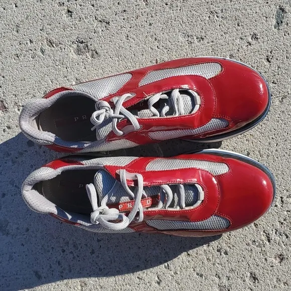Prada America's Cup Colorblock Fashion Sneakers Men's 9.5 Extra Wide