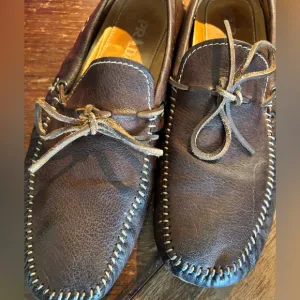 Prada Men's Brown Leather Loafers
