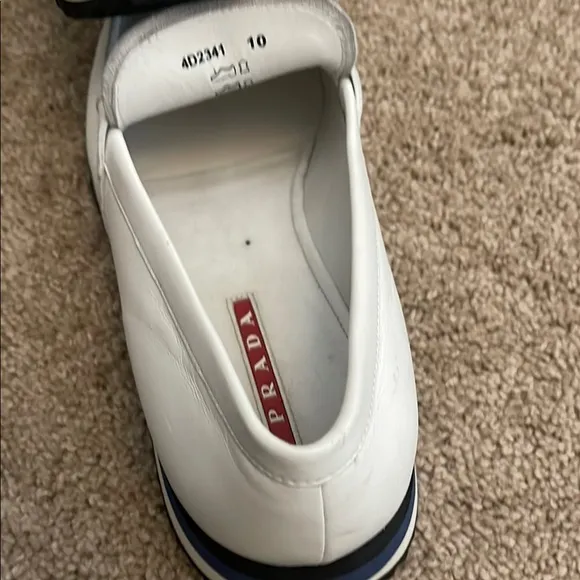 Prada Men's White Loafers