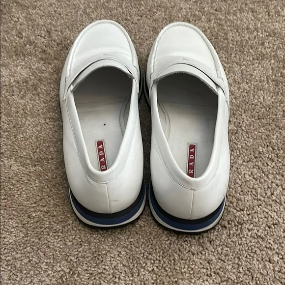 Prada Men's White Loafers