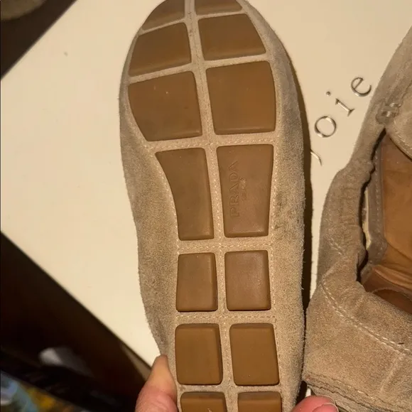 Prada Women's Brown Suede Loafers