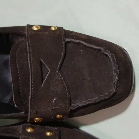 Prada Women's Brown Suede Loafers
