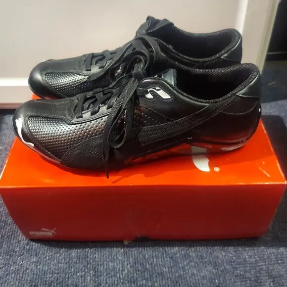 PUMA Black Athletic Sneakers Sport‎ Running Training Shoes Mens Size 10.5