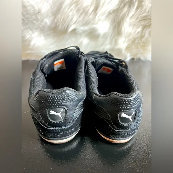 Puma Men's Fashion Sneakers Black Leather Size 8.5