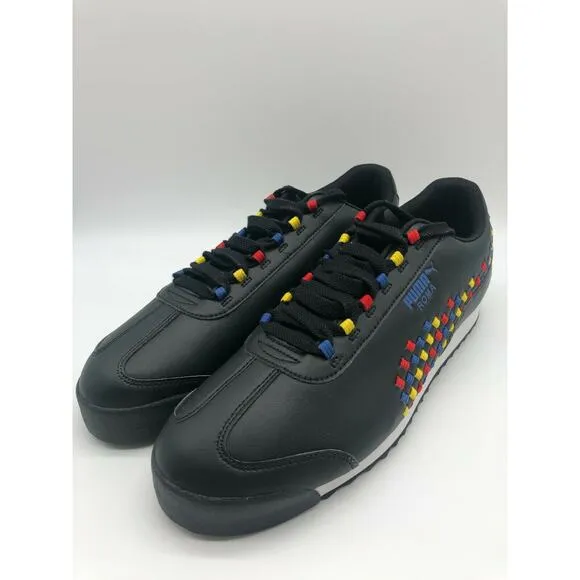 Puma Men's Roma Weave 372273-01 Black Casual Athletic Fashion Sneakers Size 12