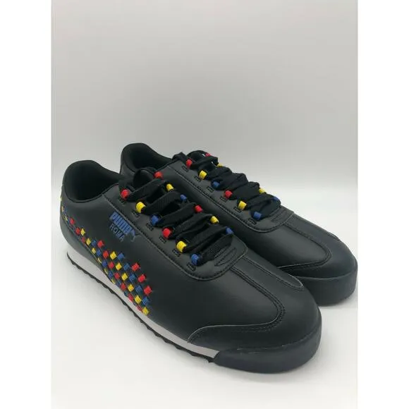 Puma Men's Roma Weave 372273-01 Black Casual Athletic Fashion Sneakers Size 12