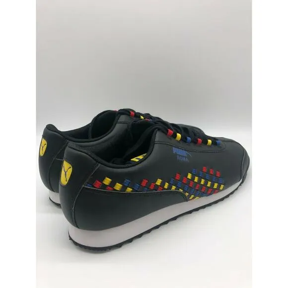 Puma Men's Roma Weave 372273-01 Black Casual Athletic Fashion Sneakers Size 12