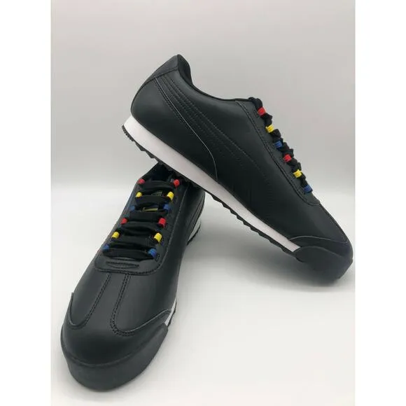 Puma Men's Roma Weave 372273-01 Black Casual Athletic Fashion Sneakers Size 12