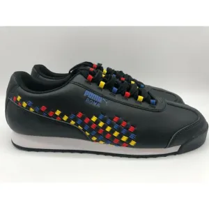 Puma Men's Roma Weave 372273-01 Black Casual Athletic Fashion Sneakers Size 12