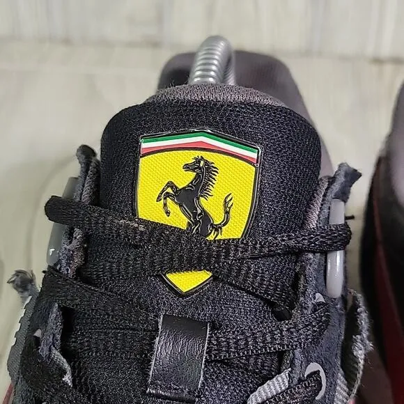 Puma Wild Rider Scuderia Ferrari Black Rosso Corsa Sneakers Mens Size 8