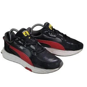 Puma Wild Rider Scuderia Ferrari Black Rosso Corsa Sneakers Mens Size 8