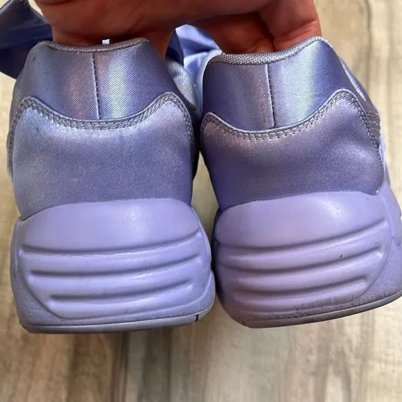 Puma X Fenty by Rihanna Bow lavender satin sneakers size 7.5