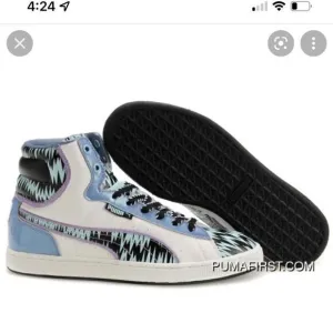 Puma Women's First Round Rp Zig Zag High Top Sneakers  7.5
