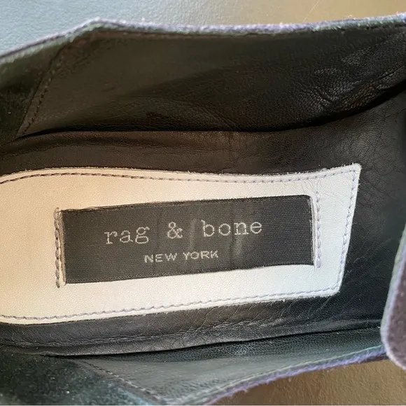 rag &amp; bone Navy Suede Ribbed  Alix Convertible Loafer Size 39 /US 9