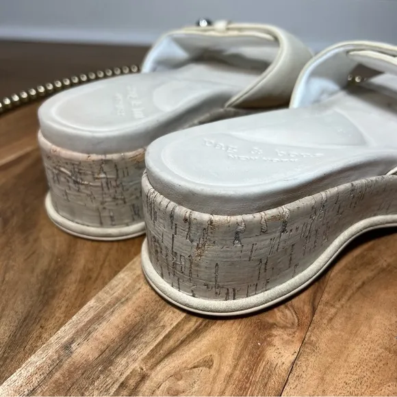 Rag &amp; bone Sommer Leather Platform Slides Sz 40