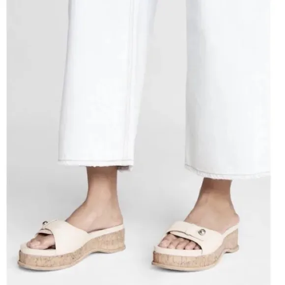 Rag &amp; bone Sommer Leather Platform Slides Sz 40