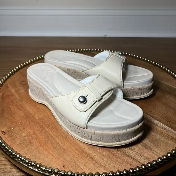 Rag &amp; bone Sommer Leather Platform Slides Sz 40