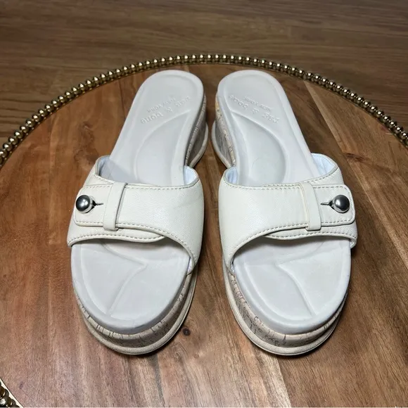 Rag &amp; bone Sommer Leather Platform Slides Sz 40