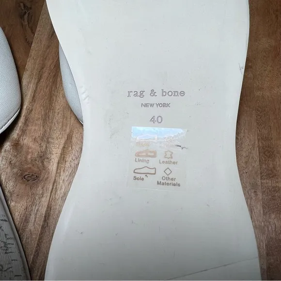 Rag &amp; bone Sommer Leather Platform Slides Sz 40