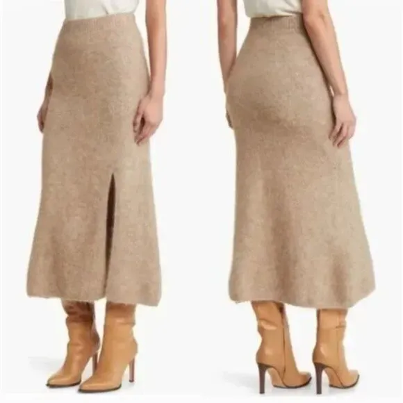 Rails Diana Alpaca Blend Sweater Skirt in Oatmeal Small NWT