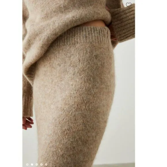 Rails Diana Alpaca Blend Sweater Skirt in Oatmeal Small NWT