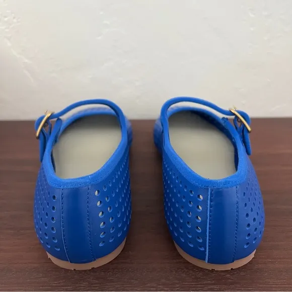 *Rare* NIB Charlotte Stone Raleigh Mary Jane Ballet Flats * Royal Blue * 10
