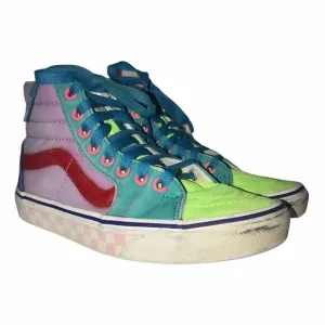 Rare Vans Vintage 1990's Color Block Sneakers B S 4 Boys Girls Retro