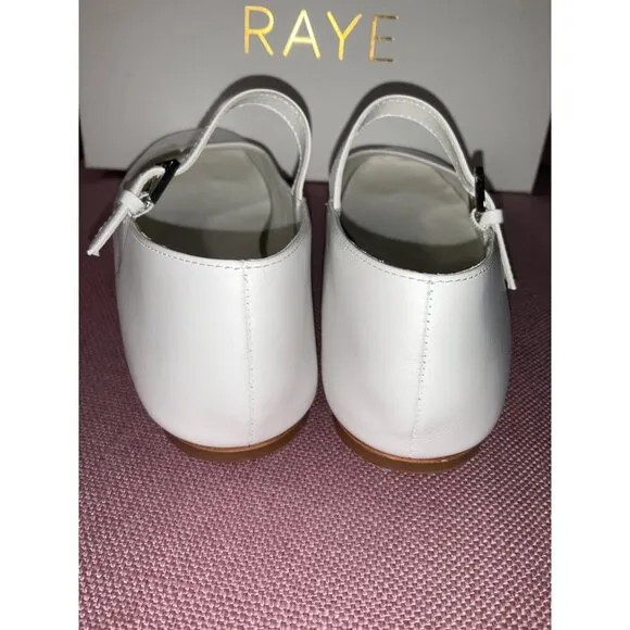 RAYE Lin Flats in White 9 New with Box Womens Mary Janes shoes