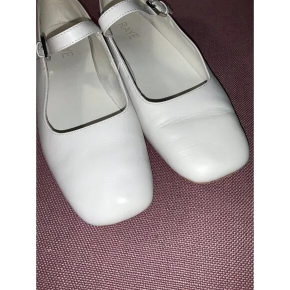 RAYE Lin Flats in White 9 New with Box Womens Mary Janes shoes