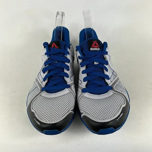 Reebok light grey bright blue gecko grip minimalist running sneakers mens size 9