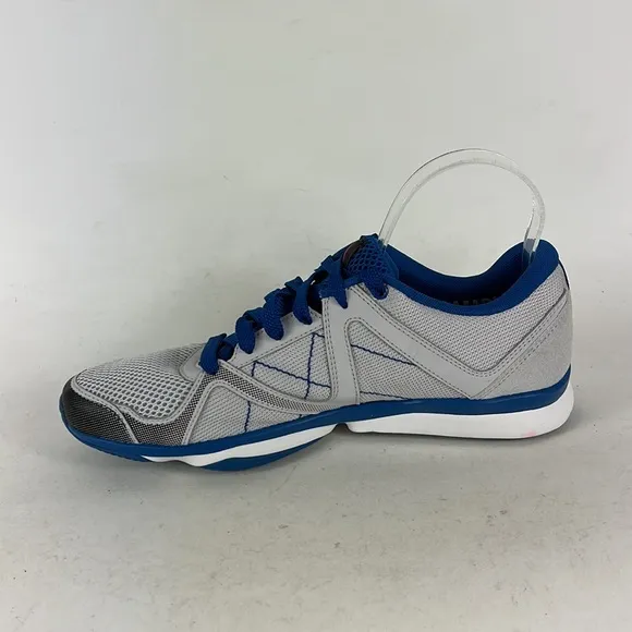 Reebok light grey bright blue gecko grip minimalist running sneakers mens size 9