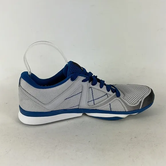 Reebok light grey bright blue gecko grip minimalist running sneakers mens size 9