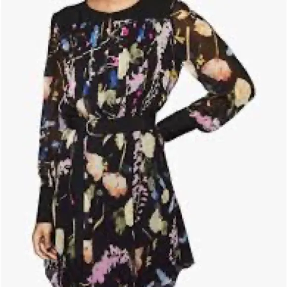 REISSFinn Floral-Print Crinkled Sheer Dress (24)