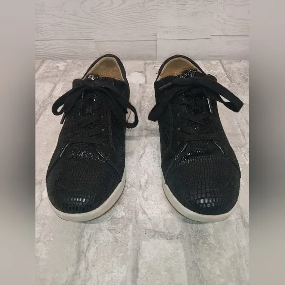 Revere Athens Size 8 Lizard Black Fashion Sneakers‎ Like New