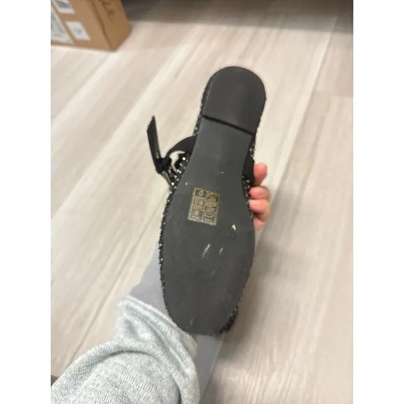 River island Black Studded Mary Jane Flats