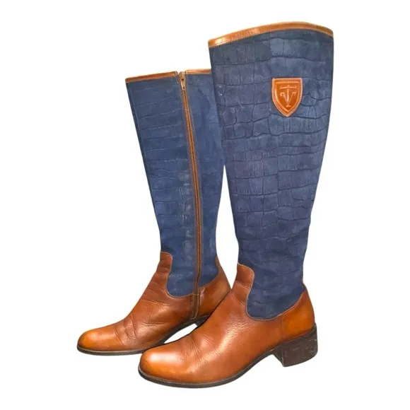 Roberto Botticelli Womens Boots 39 8.5  Quilted Leather Italy
