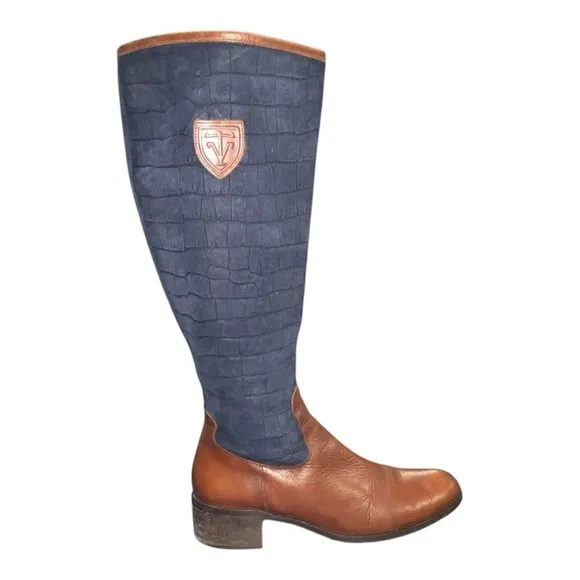 Roberto Botticelli Womens Boots 39 8.5  Quilted Leather Italy